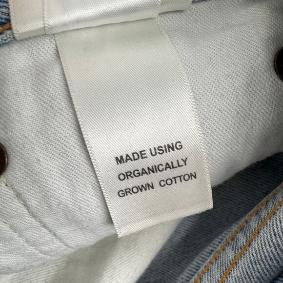 AGOLDE 90s Pinch Waist‎ Distressed Button fly Straight Leg Jeans Blue Size 26 - Picture 11 of 11